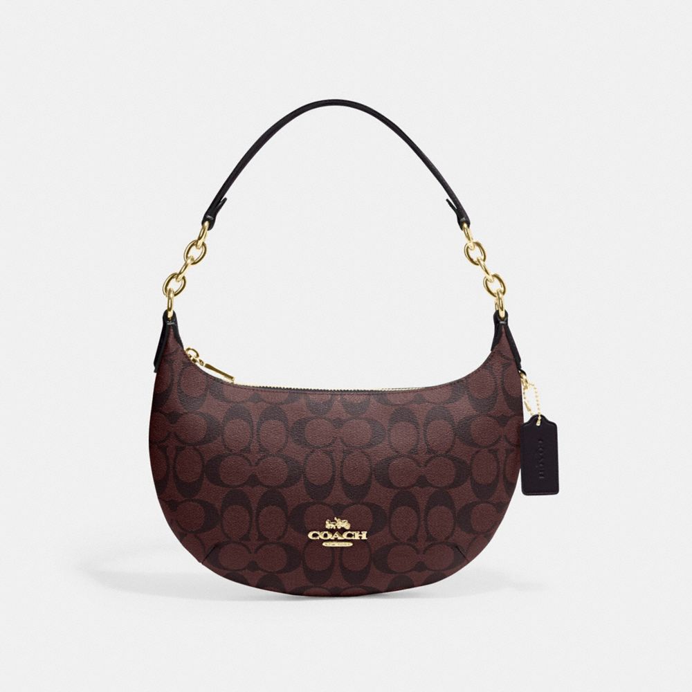 Coach signature cheap hobo bag