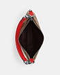 COACH®,PAYTON HOBO BAG IN SIGNATURE CANVAS,pvc,Mini,Silver/Khaki/Miami Red,Inside View,Top View