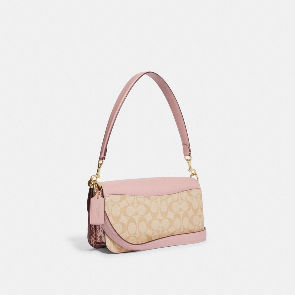 COACH brown and pink Shoulder Bag Purse. Handbag. Pink And Brown Coach Purse