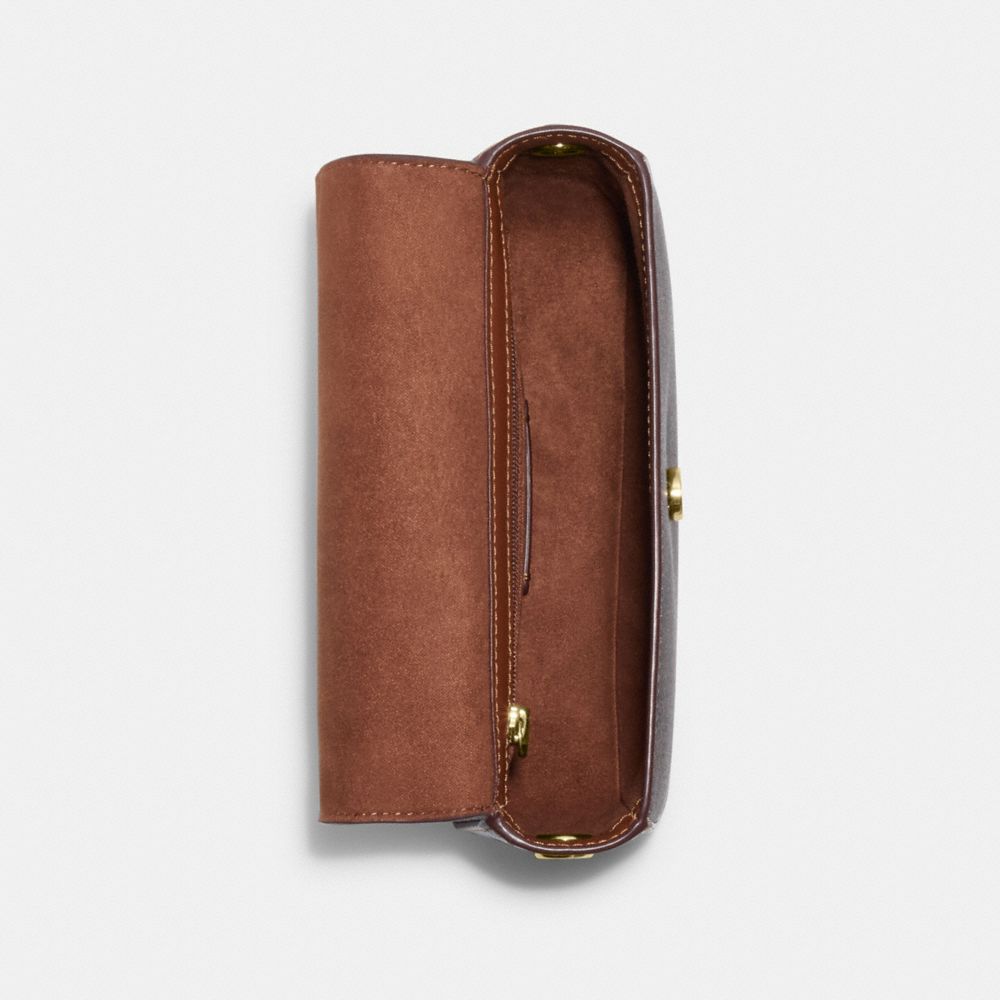 Porté-croisé Gemma en toile signature avec boucle ornée de bijoux