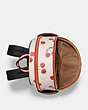 COACH®,COURT BACKPACK WITH HEART CHERRY PRINT,Fabric,Gold/Chalk Multi,Inside View,Top View