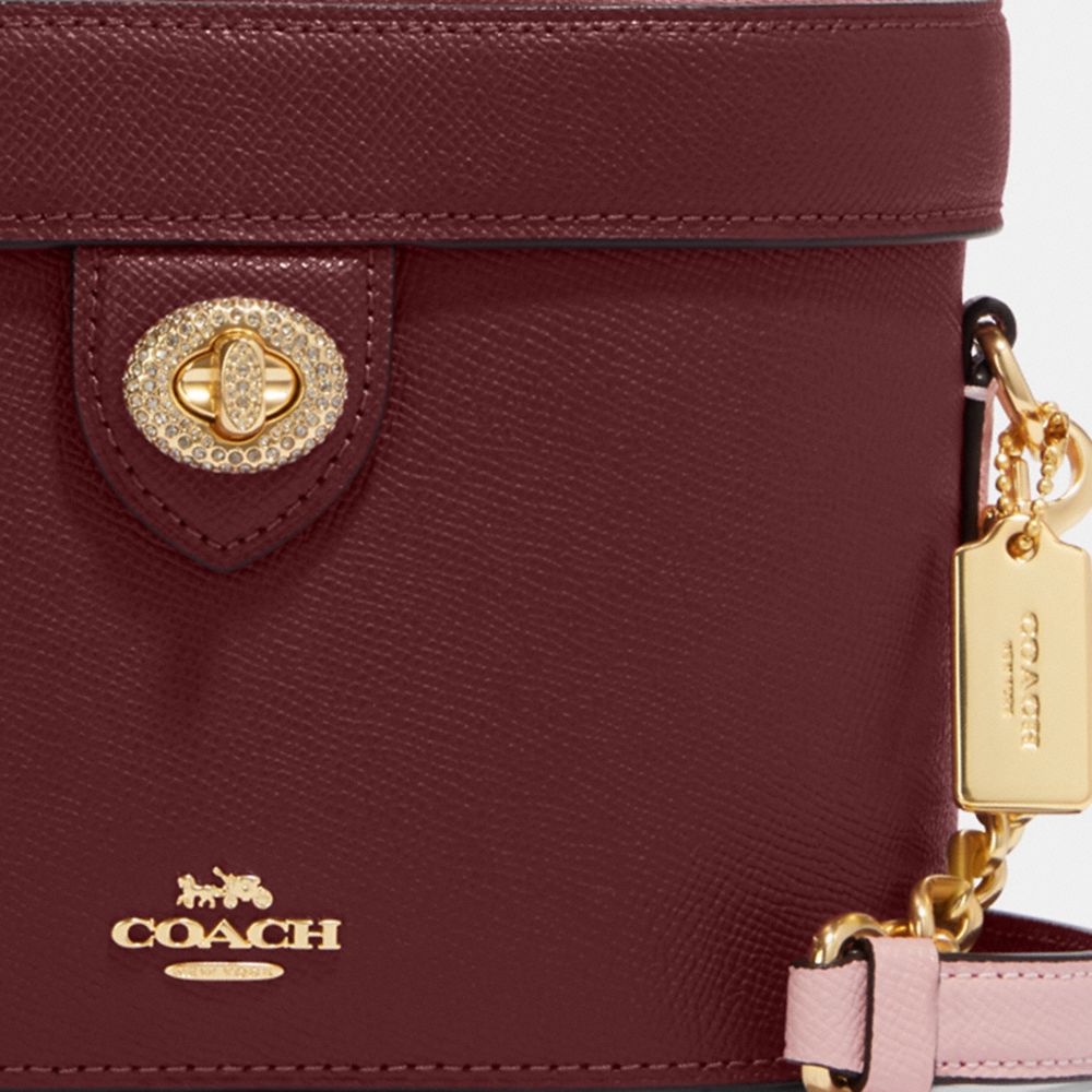 Coach Bleecker Triple Zip Crossbody In Edgepaint Leather, $178, Coach