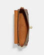 COACH®,MILLIE SHOULDER BAG IN COLORBLOCK SIGNATURE CANVAS,pvc,Medium,Gold/Khaki/Terracotta,Inside View,Top View