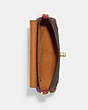 COACH®,MILLIE SHOULDER BAG IN COLORBLOCK SIGNATURE CANVAS,pvc,Medium,Im/Brown/Pink,Inside View,Top View