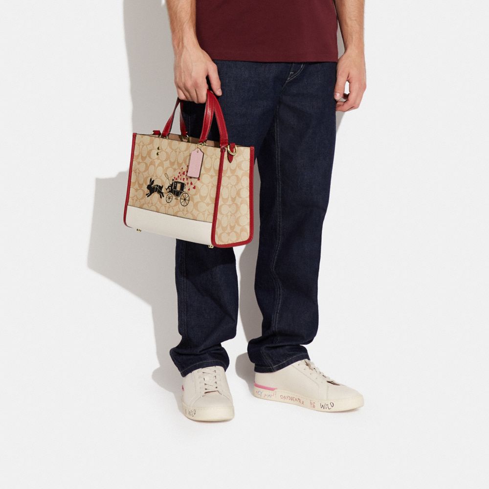 Lunar New Year Dempsey Carryall Bag In Signature Canvas With Rabbit And Carriage