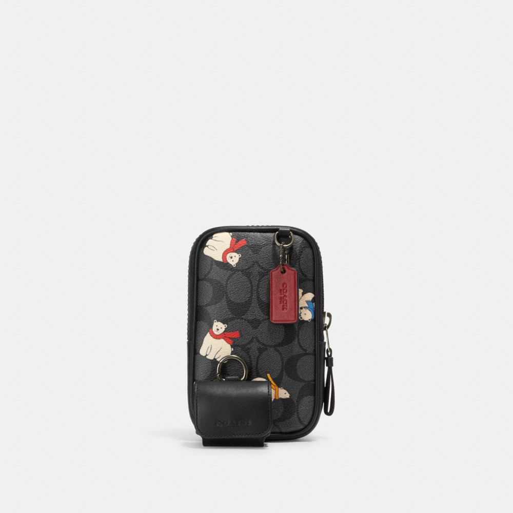 COACH®: Pet Carrier In Signature Canvas