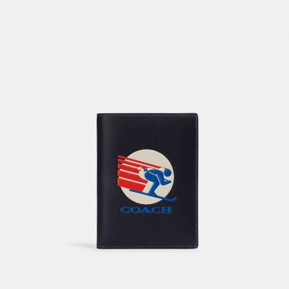 Passport Case With Ski Speed Graphic