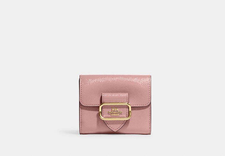 COACH®,SMALL MORGAN WALLET,Leather,Im/Dusty Rose,Front View