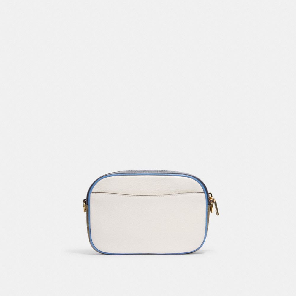 COACH®  Mini Jamie Camera Bag In Colorblock Signature Canvas With Coach  Stamp