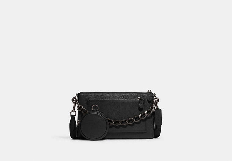 COACH®,HOLDEN CROSSBODY,Small,05/Black/Black,Front View