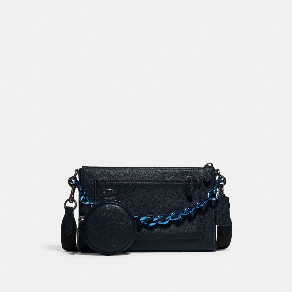 COACH®,HOLDEN CROSSBODY,Mini,07/Midnight/Blue,Front View