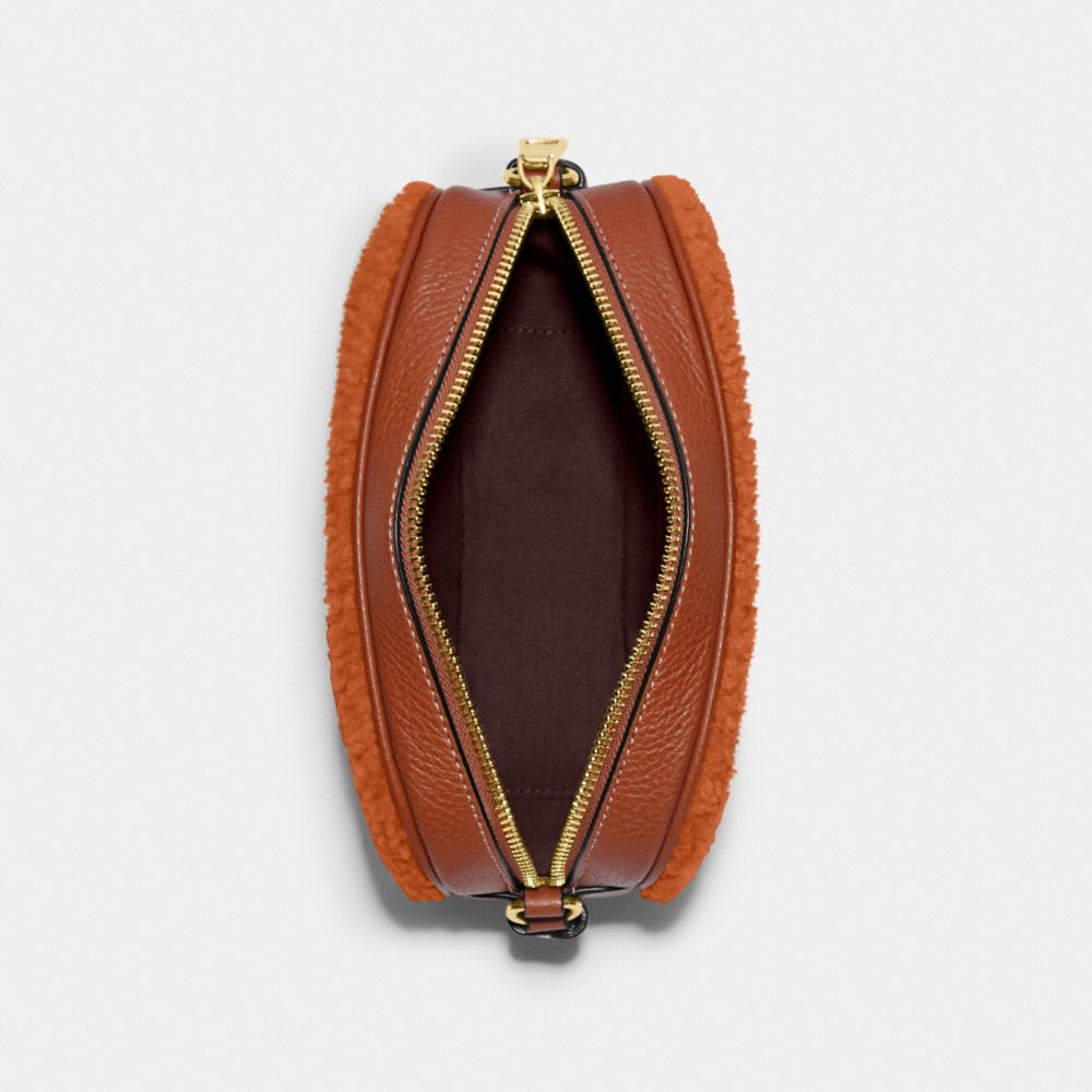 COACH®,Mini Jamie Camera Bag With Coach Motif,,Inside View,Top View