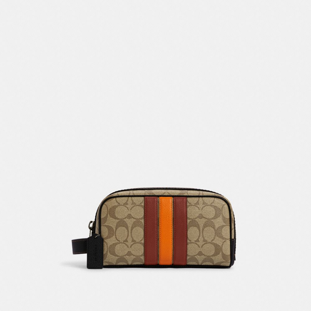 Coach Large Travel Kit In Signature Canvas 