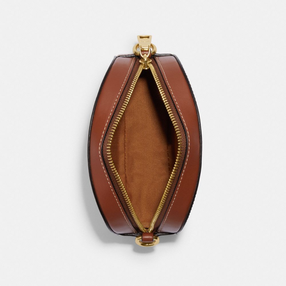 COACH®,Mini Serena Crossbody In Signature Canvas With Snowflake Print,,Inside View,Top View