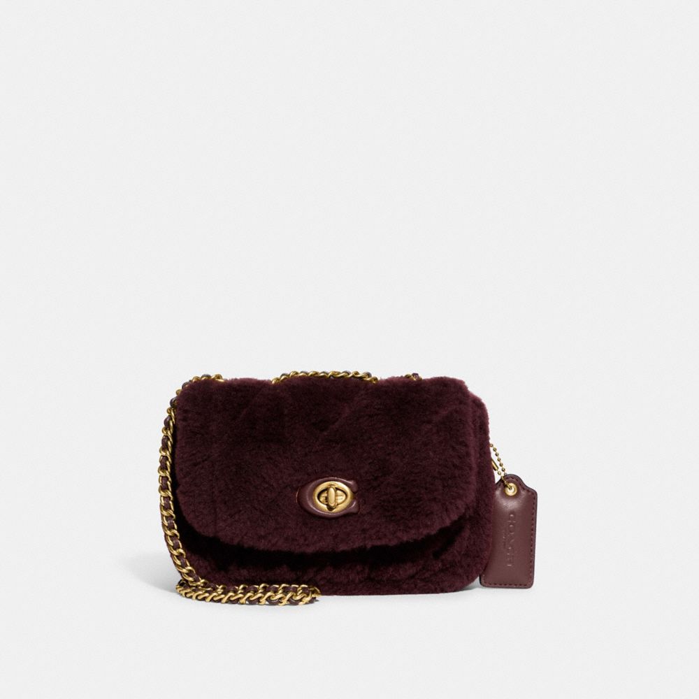 Luxe Leather Shearling Crossbody Bag