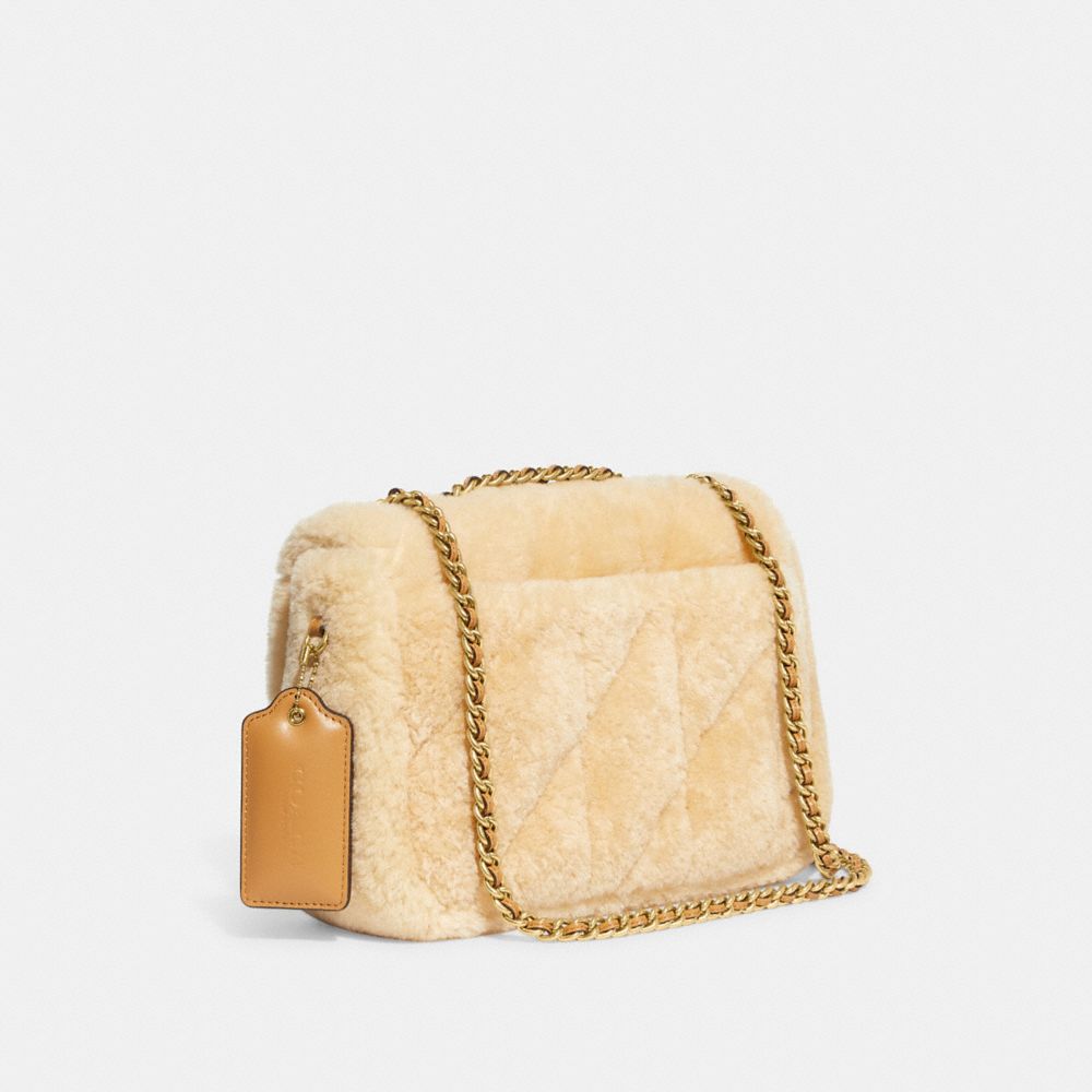 COACH®  Pillow Madison Shoulder Bag In Shearling With Quilting