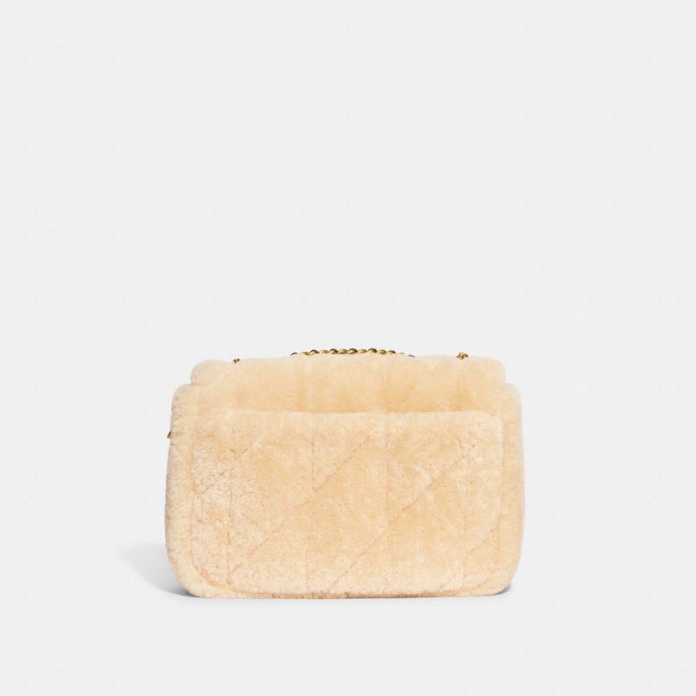 Pillow Madison Shoulder Bag In Shearling With Quilting