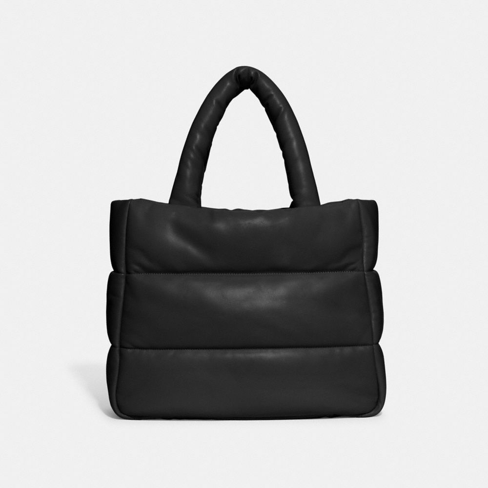 coach pillow tote black