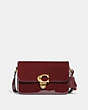 COACH®,STUDIO SHOULDER BAG,Patent Leather,Small,Brass/Wine,Front View