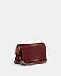 COACH®,STUDIO SHOULDER BAG,Patent Leather,Small,Brass/Wine,Angle View