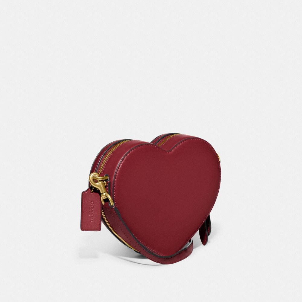 COACH Glovetanned Leather Heart Crossbody - Macy's