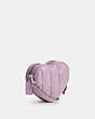 COACH®,HEART CROSSBODY WITH QUILTING,Nappa leather,Small,Silver/Ice Purple,Angle View