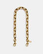 COACH®,LINK CHAIN STRAP,Metal,Brass,Front View