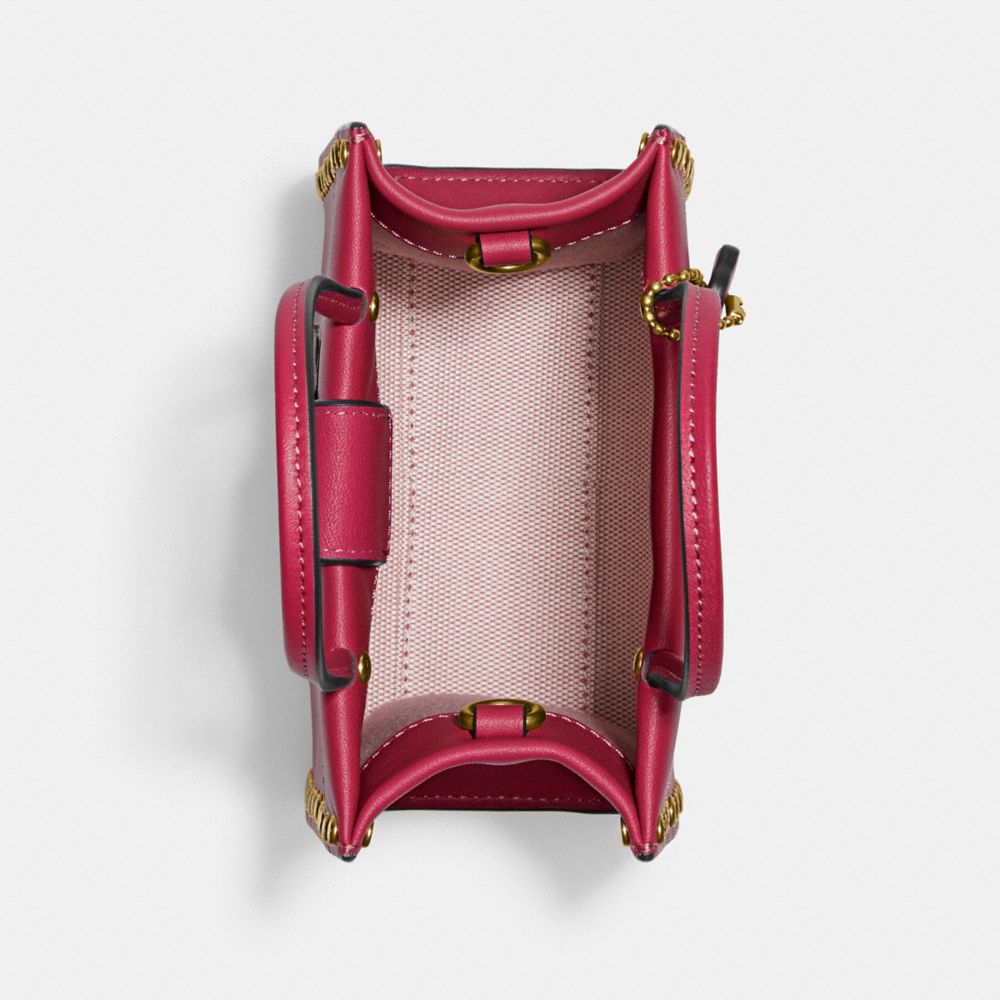COACH®,Mini Cashin Tote With Crystal Rivets,,Inside View,Top View