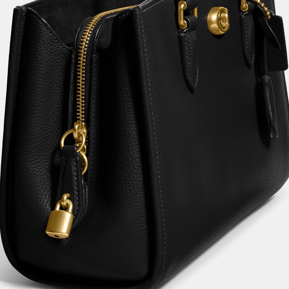 COACH Brooke Handbag Shoulder Bag Kelly Green Pebbled Leather F16618