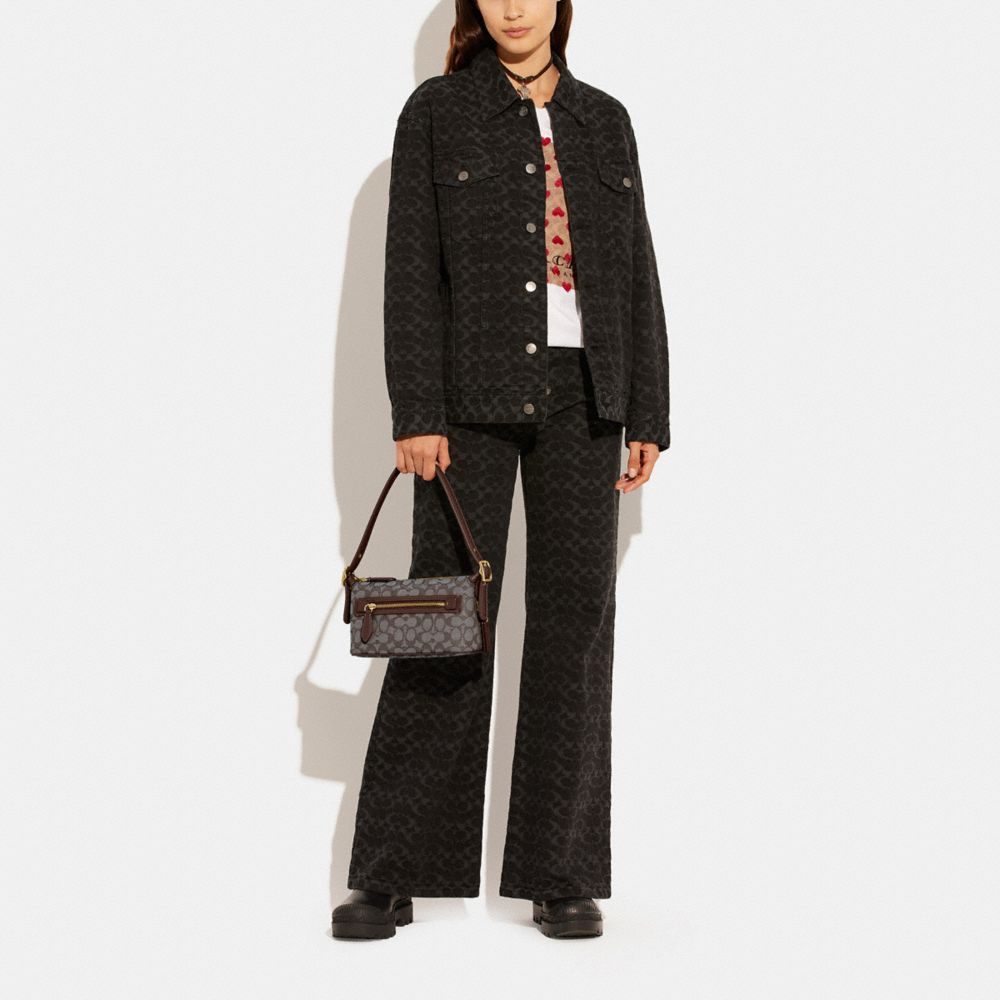 COACH®,Demi Bag In Signature Jacquard,,Detail View