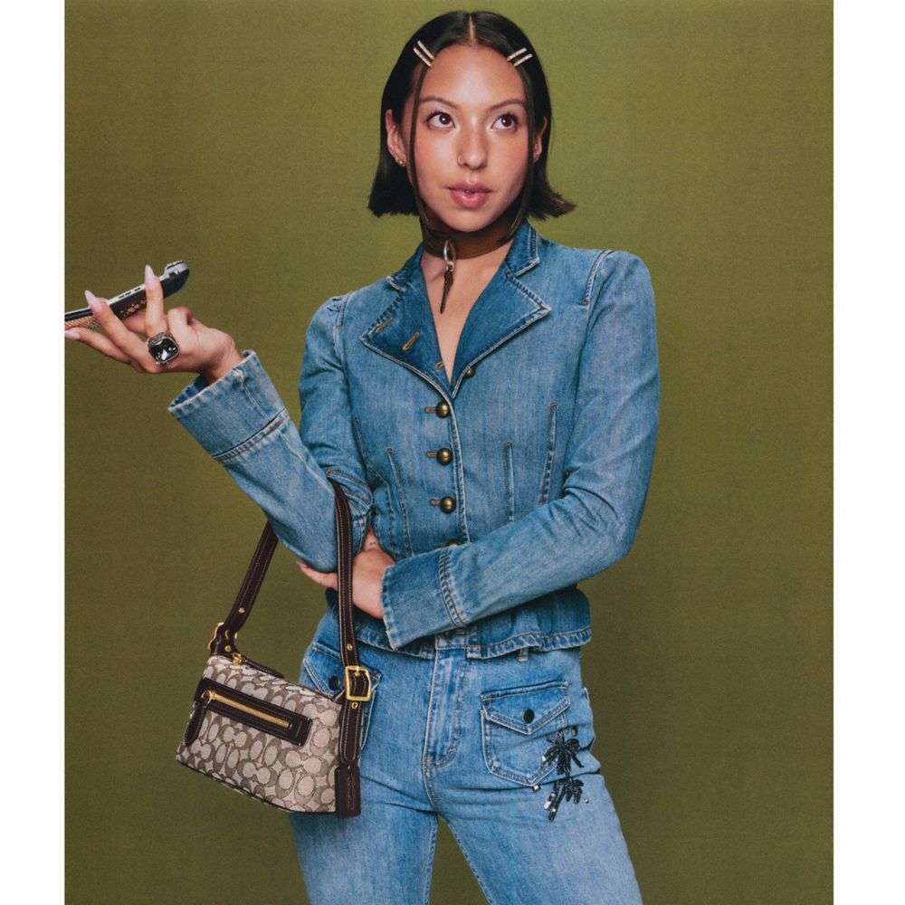 COACH®,Demi Bag In Signature Jacquard,,Detail View