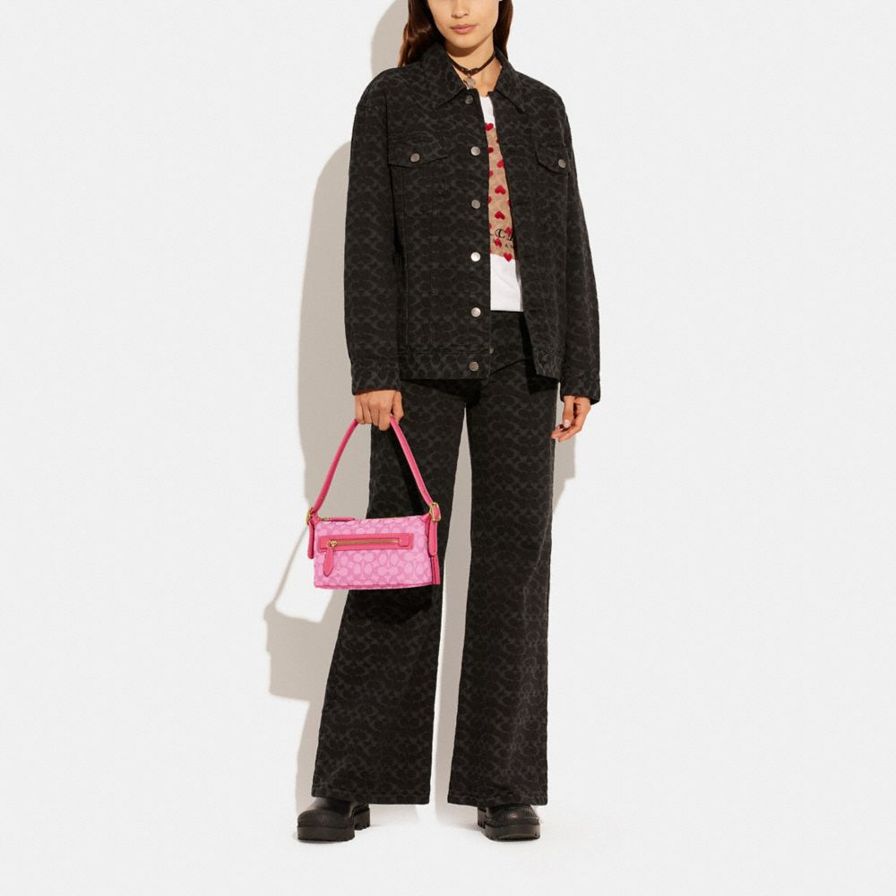 COACH®,Demi Bag In Signature Jacquard,,Detail View
