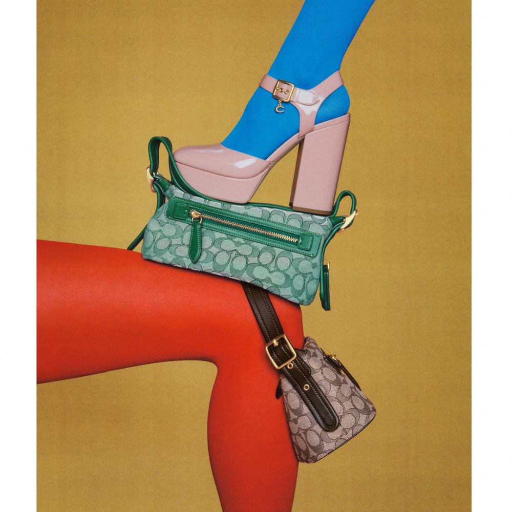 COACH®,Demi Bag In Signature Jacquard,,Scale View