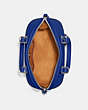 COACH®,REVEL BAG 24,Glovetanned Leather,Medium,Silver/Sport Blue,Inside View,Top View