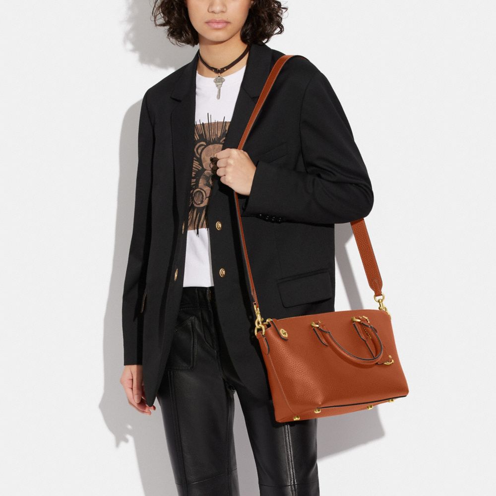 COACH®,Cara Satchel Bag,,Detail View