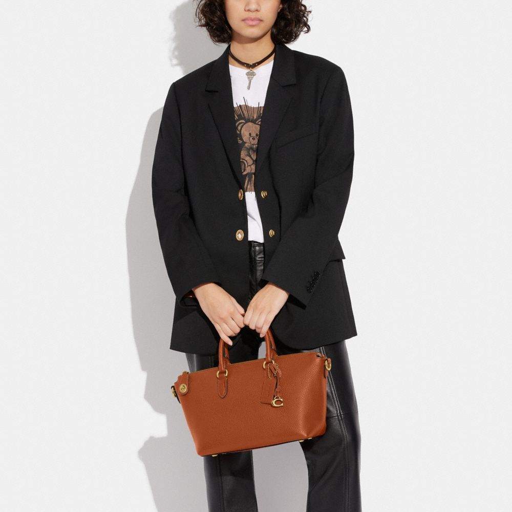 COACH®,Cara Satchel Bag,,Detail View