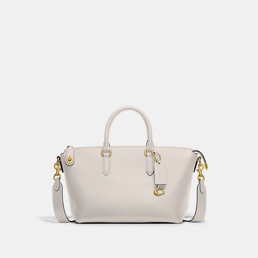 White Pebbled Leather Jes Crossbody Bag - BrandAlley