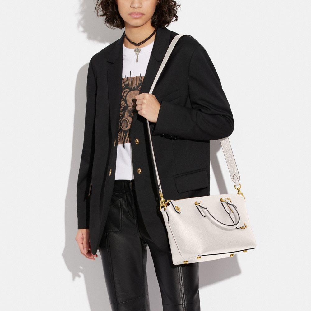 COACH®,Cara Satchel Bag,,Detail View