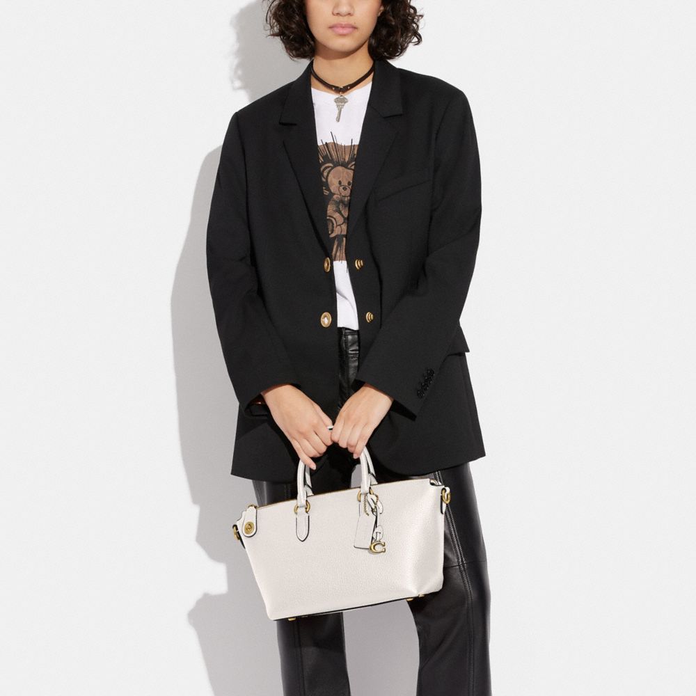 COACH®,Cara Satchel Bag,,Detail View