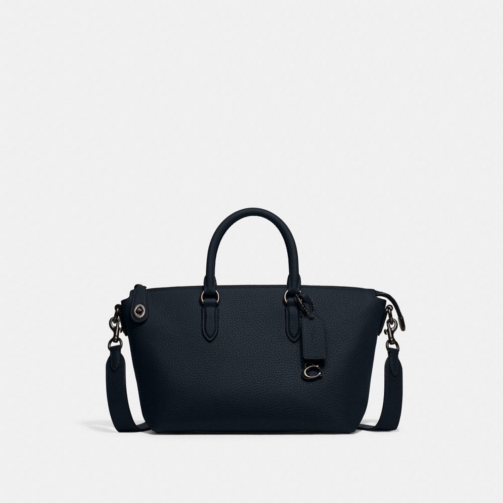 COACH Twist-lock Satchel Bag in Black