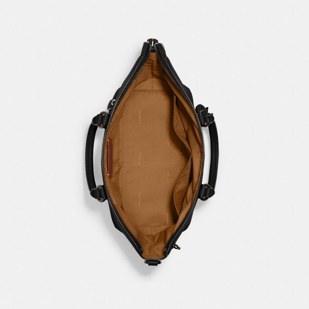 COACH®,Cara Satchel Bag,,Inside View,Top View