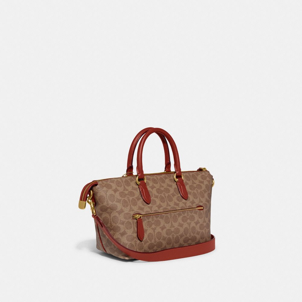 Coach Large Sierra Satchel in Signature Coated Canvas 58287 