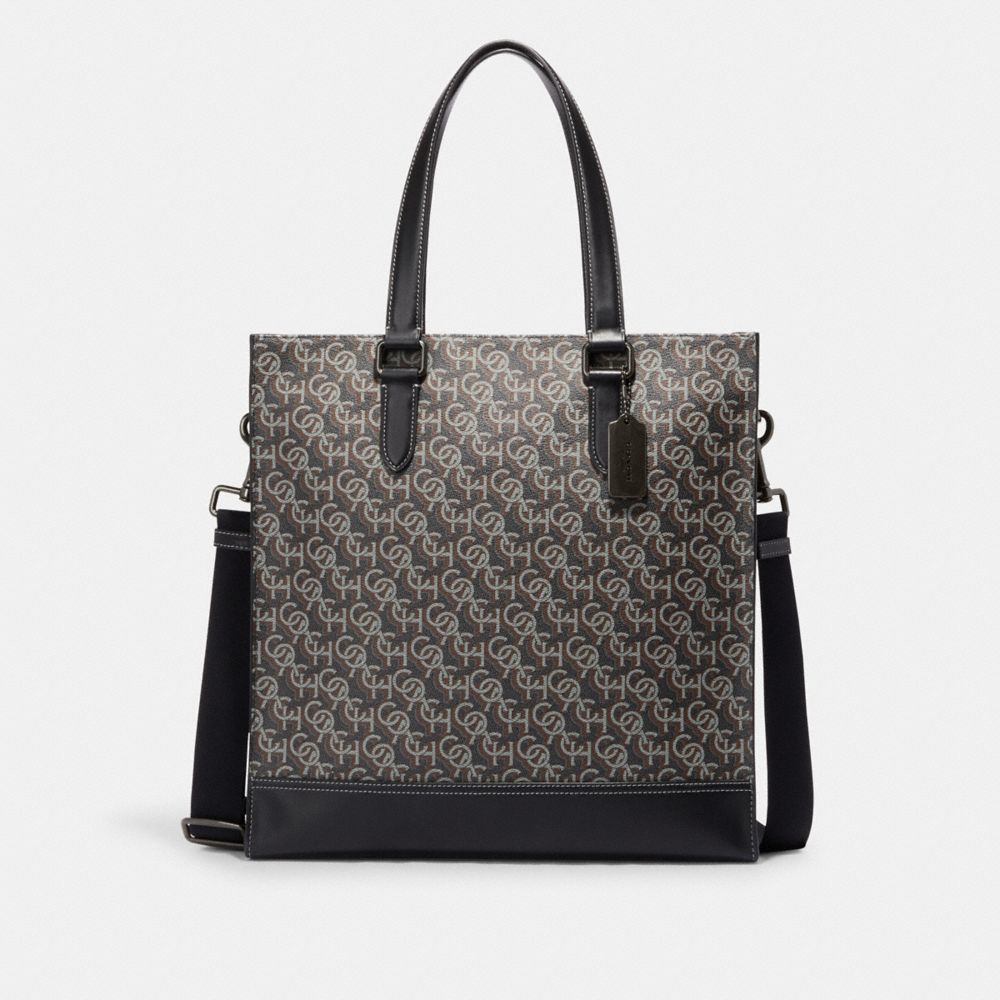 COACH®  Graham Structured Tote With Coach Monogram Print