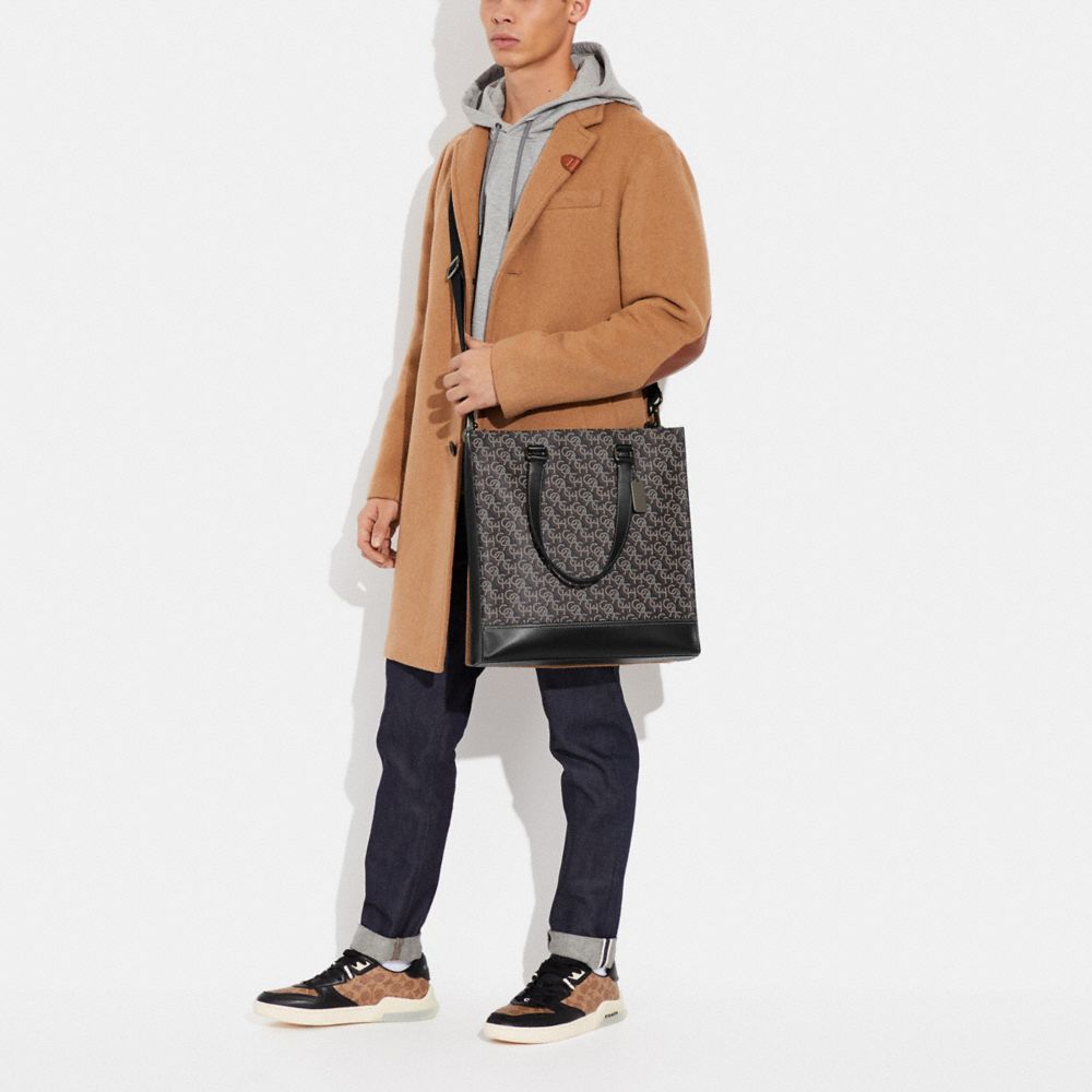 COACH®  Graham Structured Tote With Coach Monogram Print