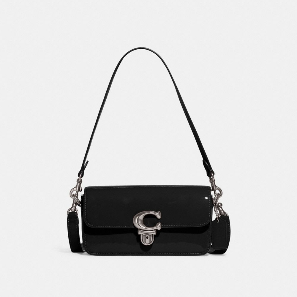 Patent leather handbag