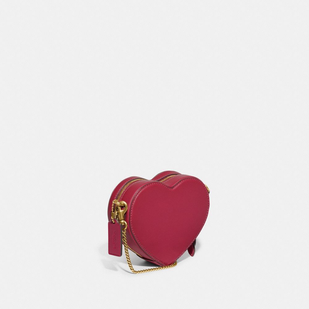 COACH Glovetanned Leather Heart Crossbody - Macy's