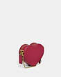 COACH®,HEART CROSSBODY BAG 14,Glovetanned Leather,Mini,Brass/Hyacinth,Angle View