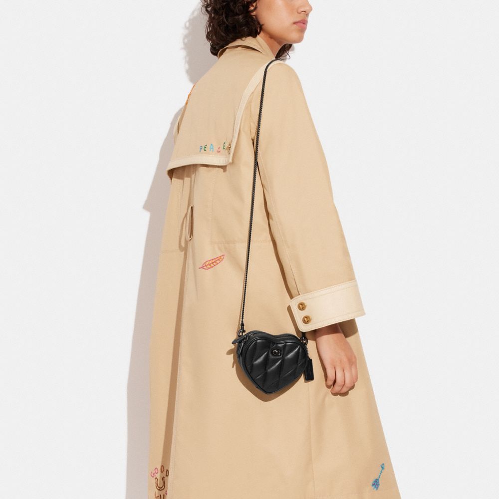 Heart Crossbody Bag 14 With Pillow Quilting