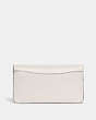 COACH®,TABBY CHAIN CLUTCH,Polished Pebble Leather,Mini,Brass/Chalk,Back View