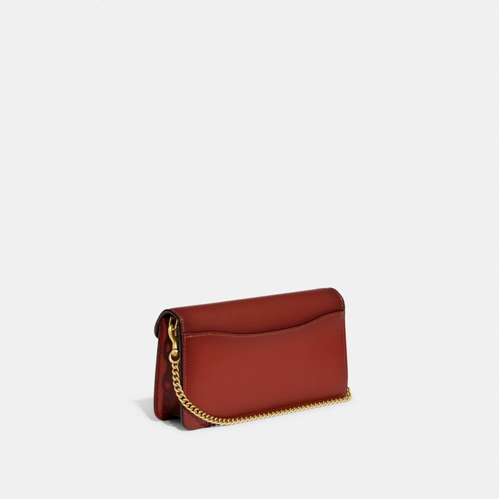 COACH®,Tabby Chain Clutch In Signature Canvas,Clutch,Metal,Casual,,Angle View